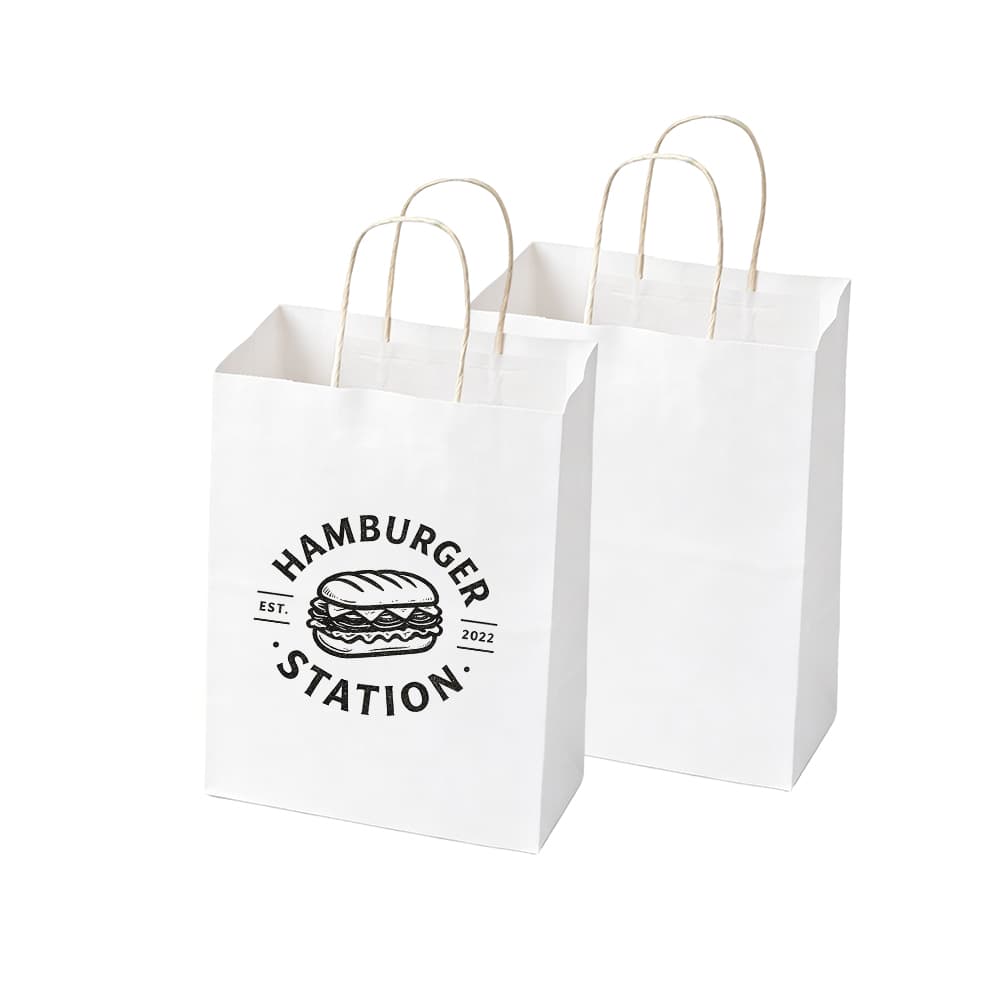 8" x 4" x 10" Handled Paper Retail Shopping Bag
