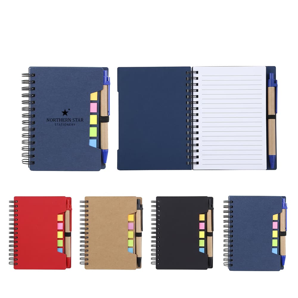 Recycled Journal w/ Notes & Flags