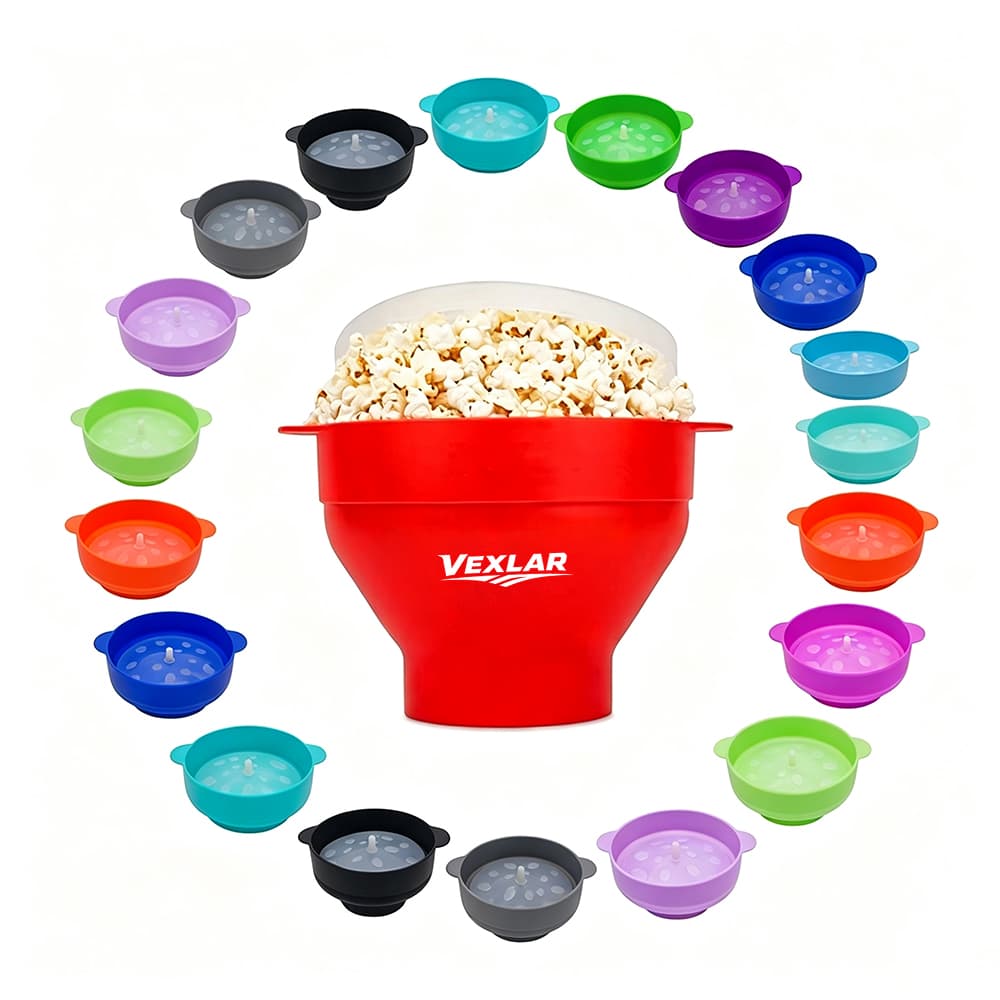 Collapsible Silicone Microwave Popcorn Maker