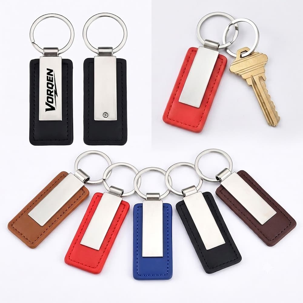 Sleek Metal Engravable Keychain