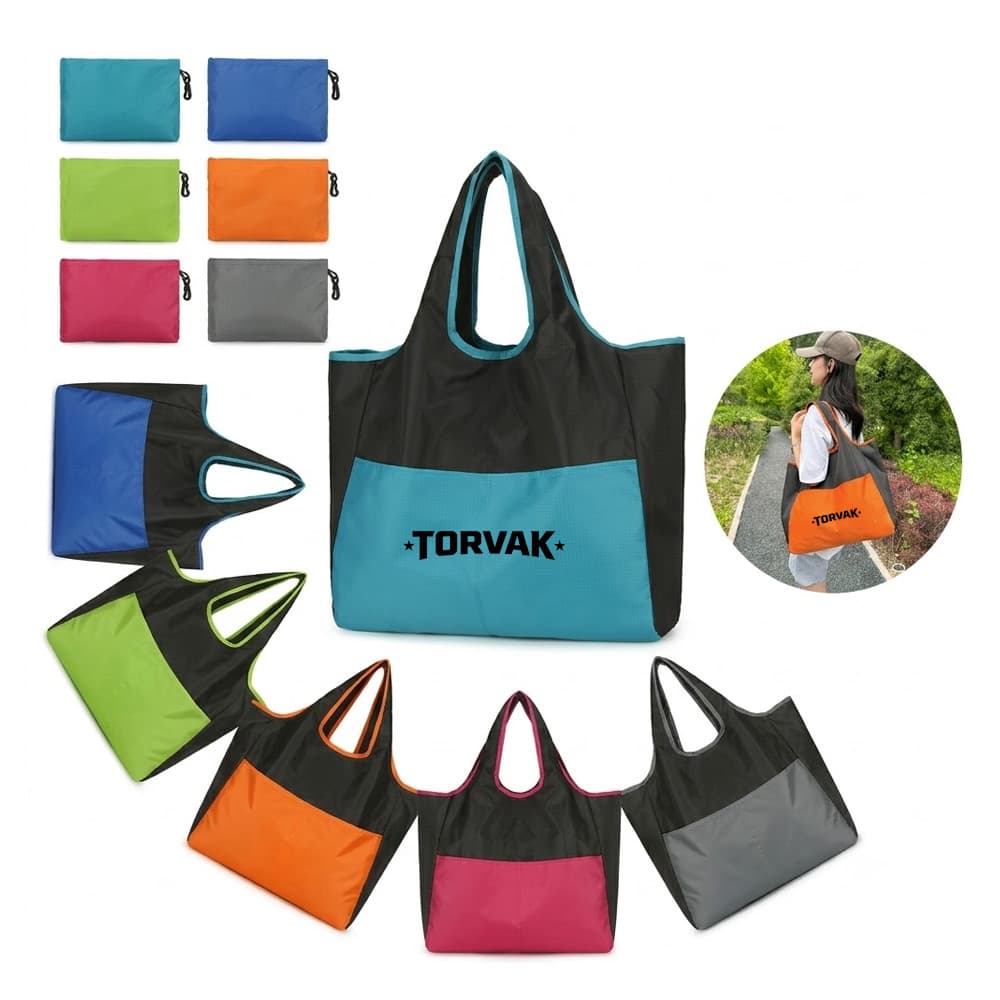 Foldaway Eco Grocery Shopping Tote Bag