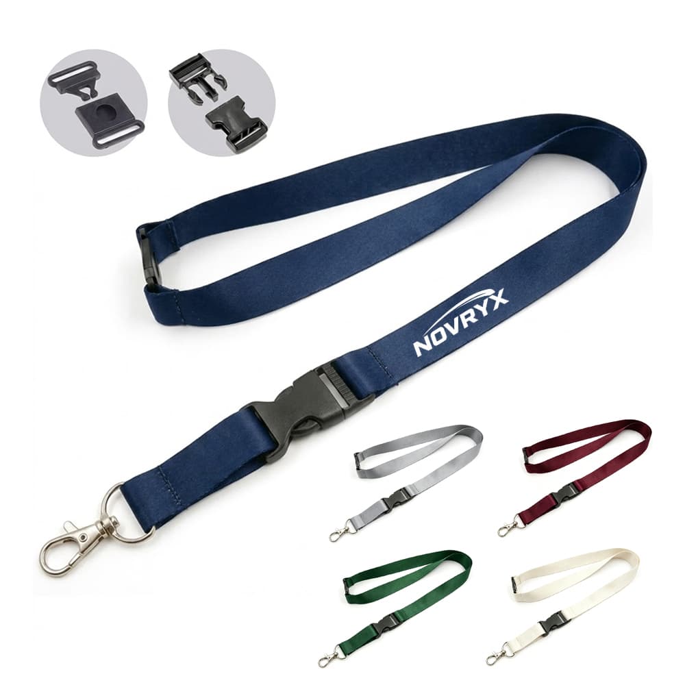Safety Breakaway Polyester Lanyards w/ Buckle Release