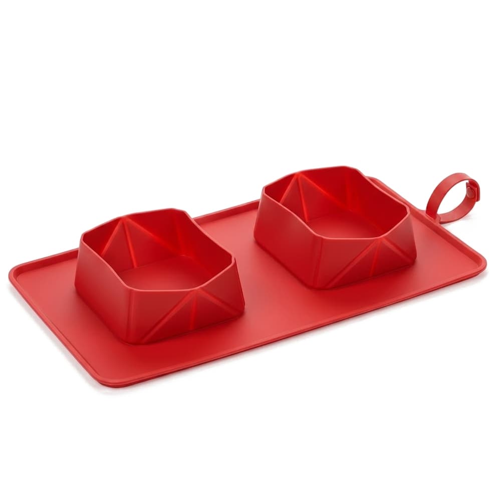 Collapsible Silicone Twin Pet Bowls gallery 7