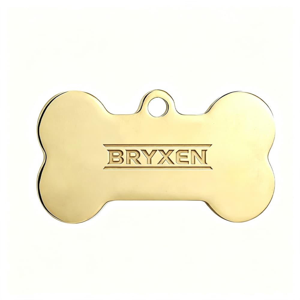 Clip On Aluminum Bone Pet Tag gallery 1