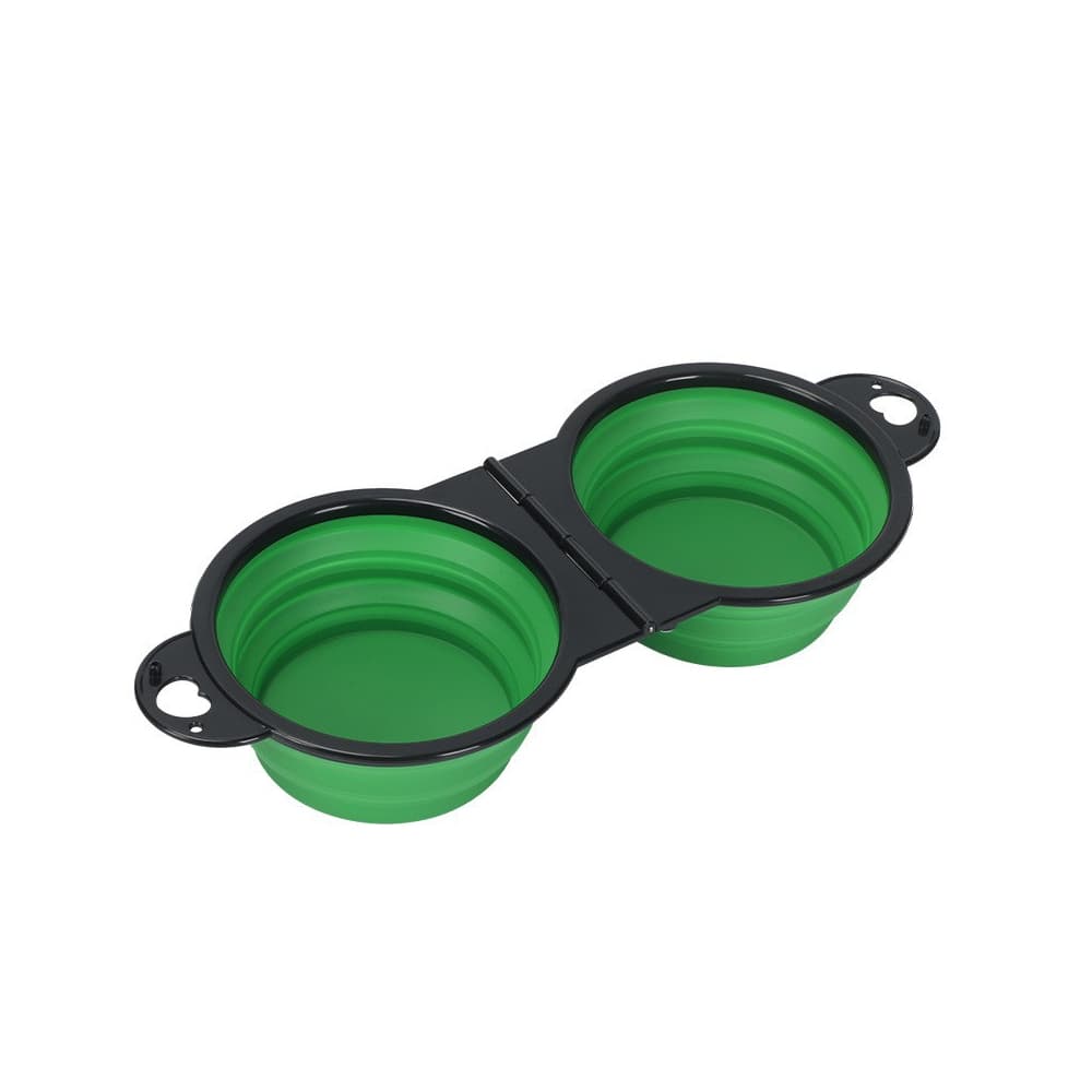 Collapsible Dual Pet Bowl w/ Carabiner gallery 4