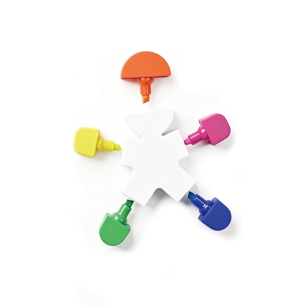 Figure Shaped Fluorescent Highlighter Markers gallery 1